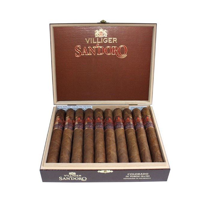 VILLIGER San Doro Toro Colorado Caja de 20 und