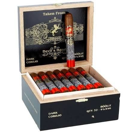 ESTEBAN CARRERA Devil´s Hand Dark Corojo Boolit Petit Corona Caja de 32 und